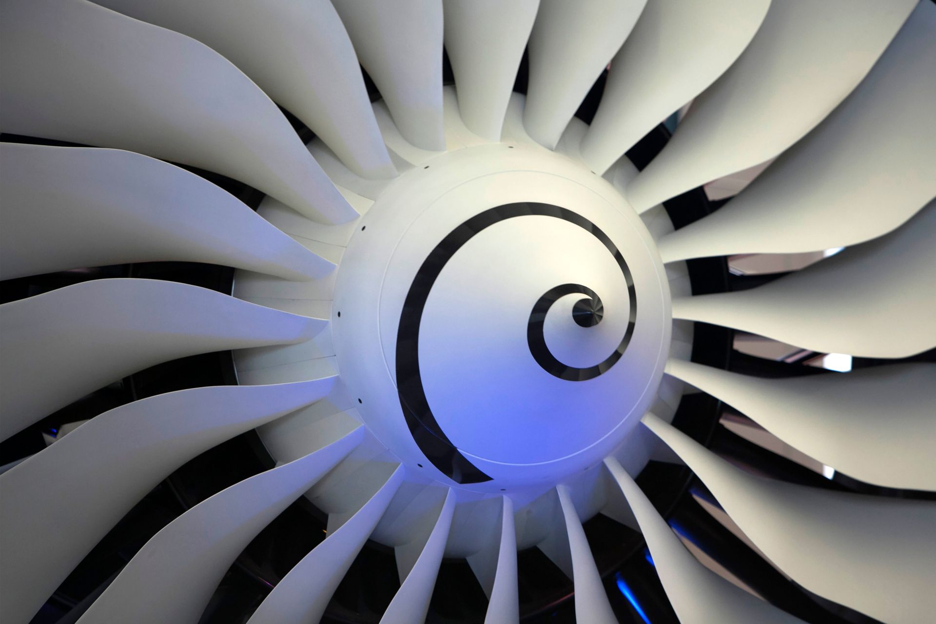 Jet engine fan blades